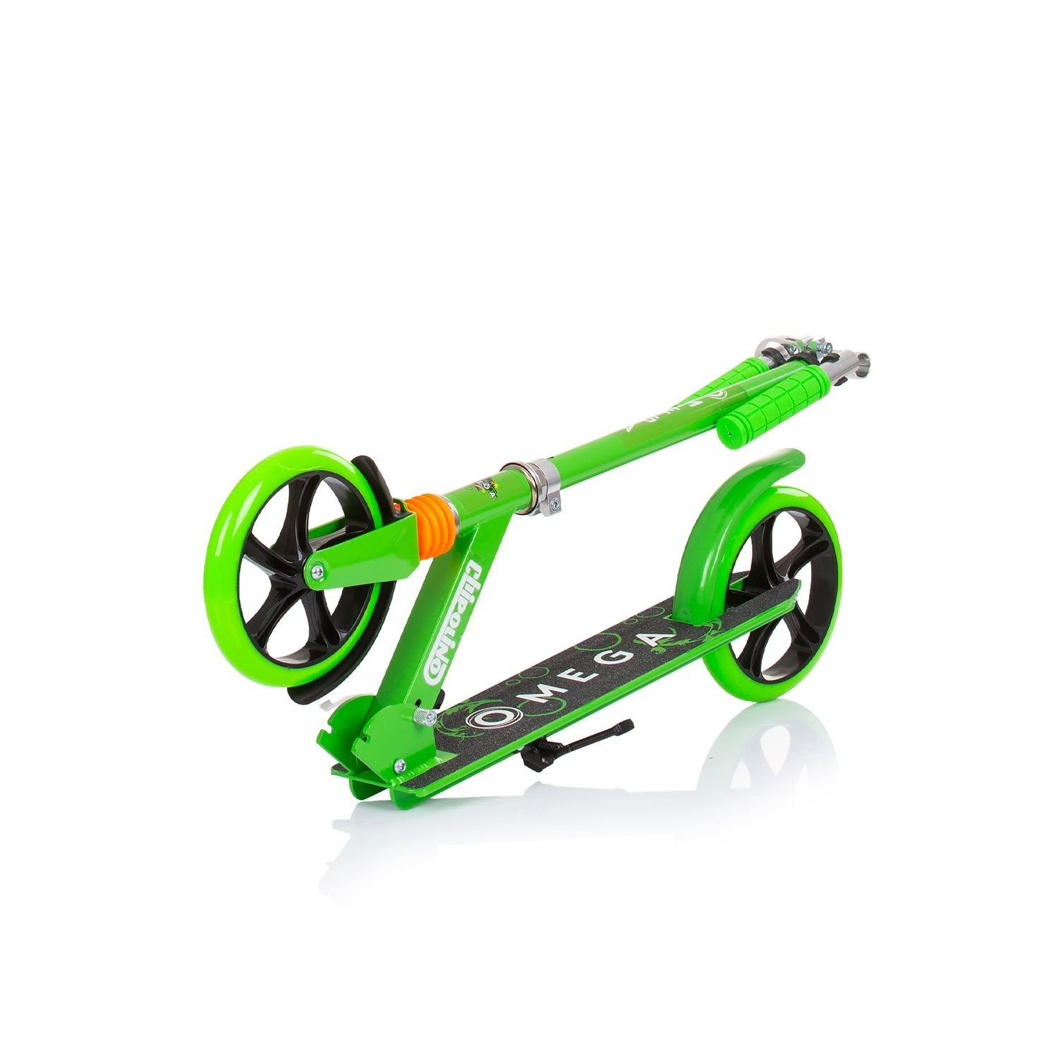 Kinderroller grün Lager Omega Chipolino Bremse faltbar verstellbar Räder, Cityroller ABEC-7 PU