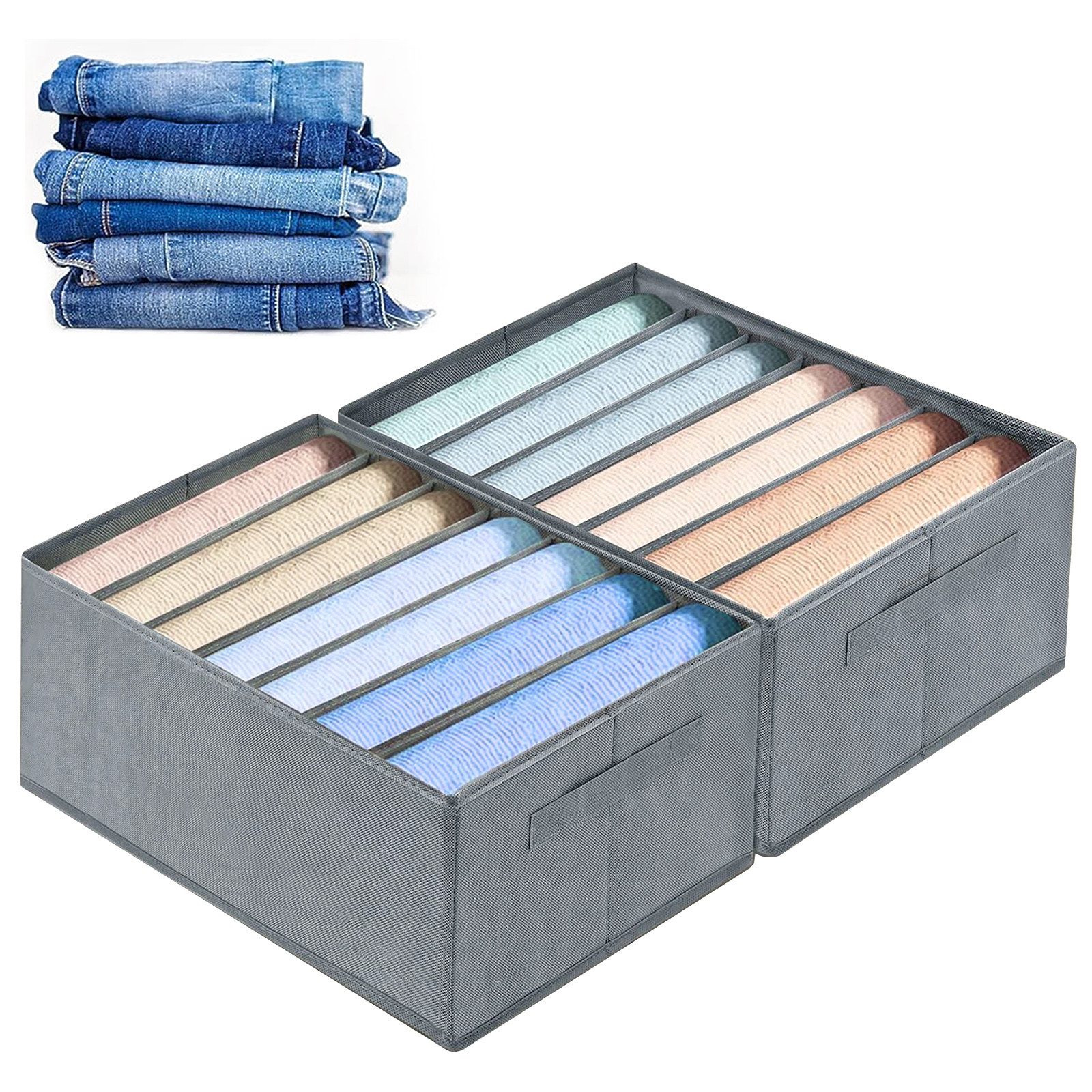 CALIYO Aufbewahrungsbox 2-Tlg Kleiderschrank Organizer Aufbewahrungsbox Sch günstig online kaufen