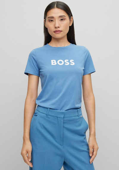 BOSS ORANGE T-Shirt C_Elogo_5 10228667 01 (1-tlg) mit BOSS Logoschriftzug auf der Brust