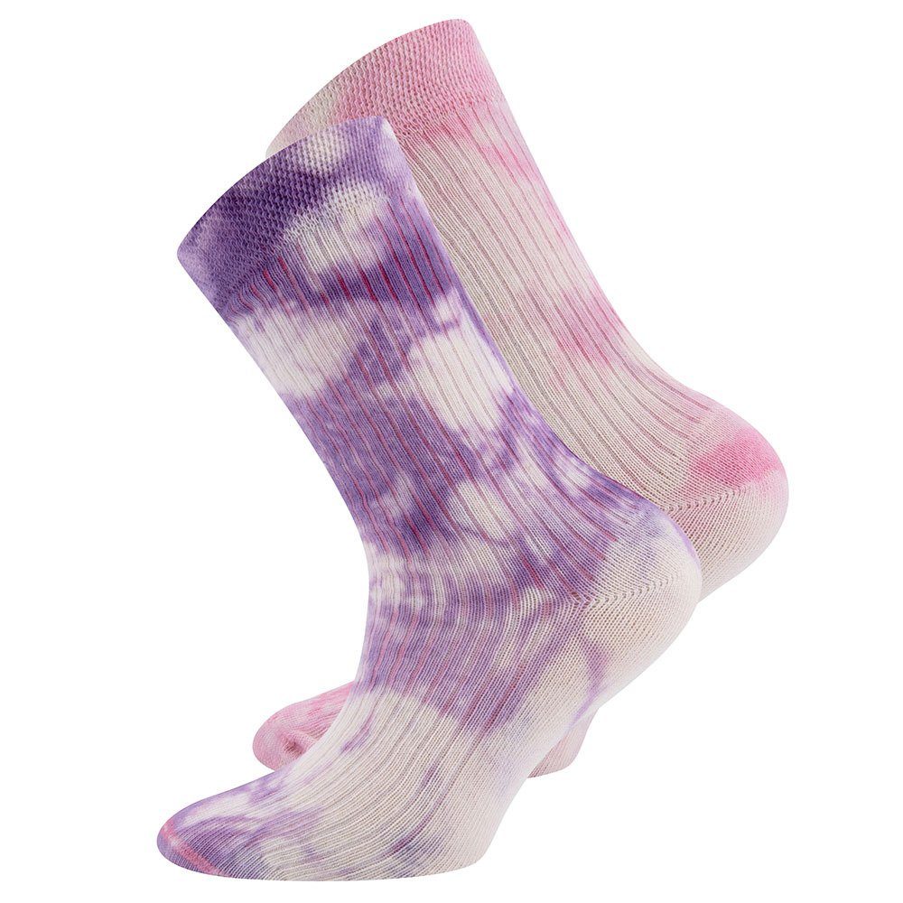 Socken Socken Batik/Rippe
