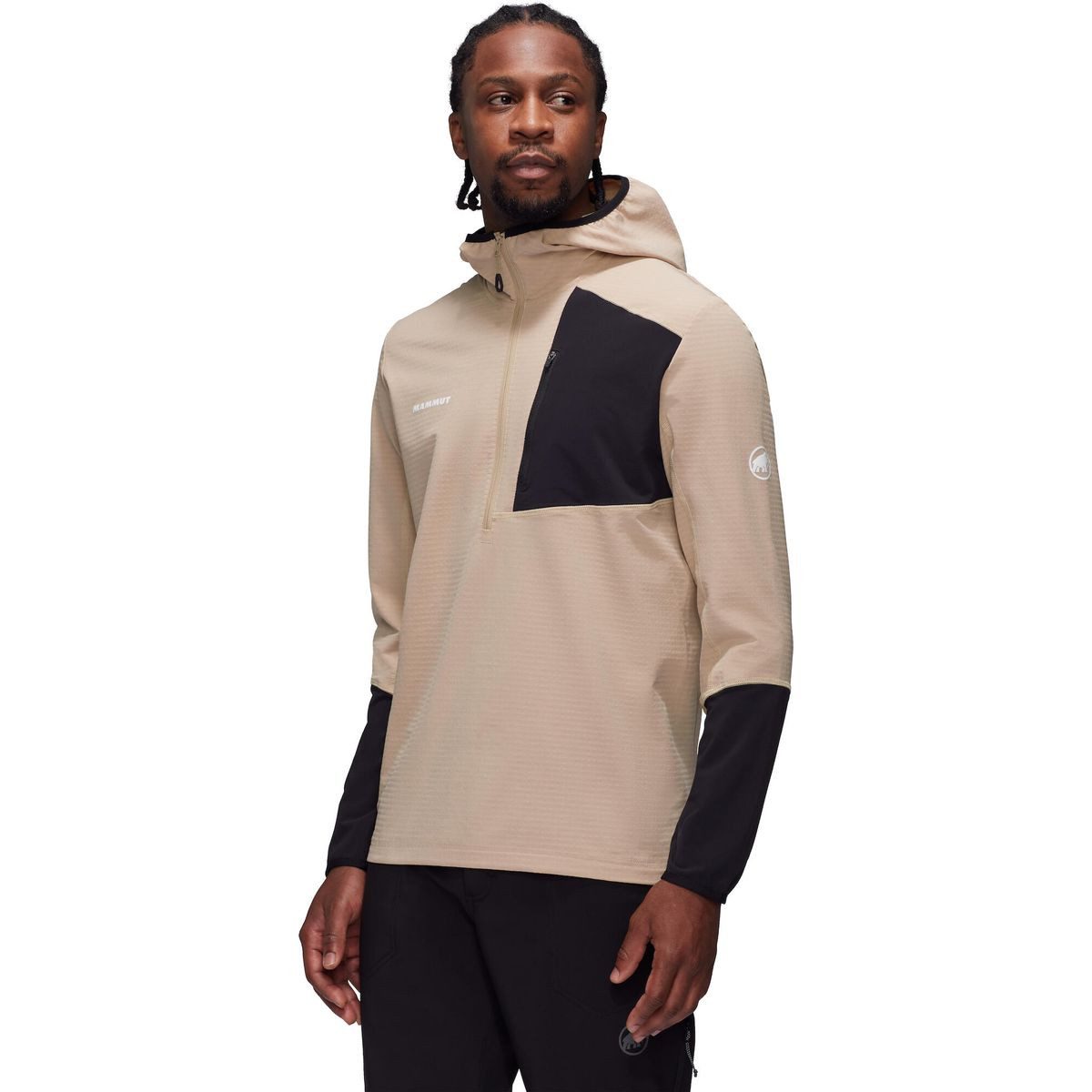 Mammut Fleecejacke Madris Light ML Half Zip Hoody Men Leichter, elastischer Midlayer für vielseitige Abenteuer mit