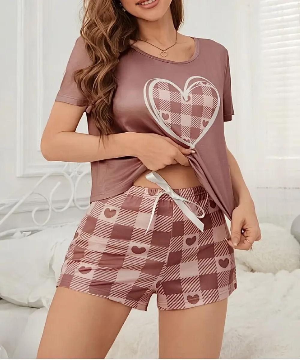 Selef Creation Pyjama Schlafanzug-Set mit Herzmotiv günstig online kaufen
