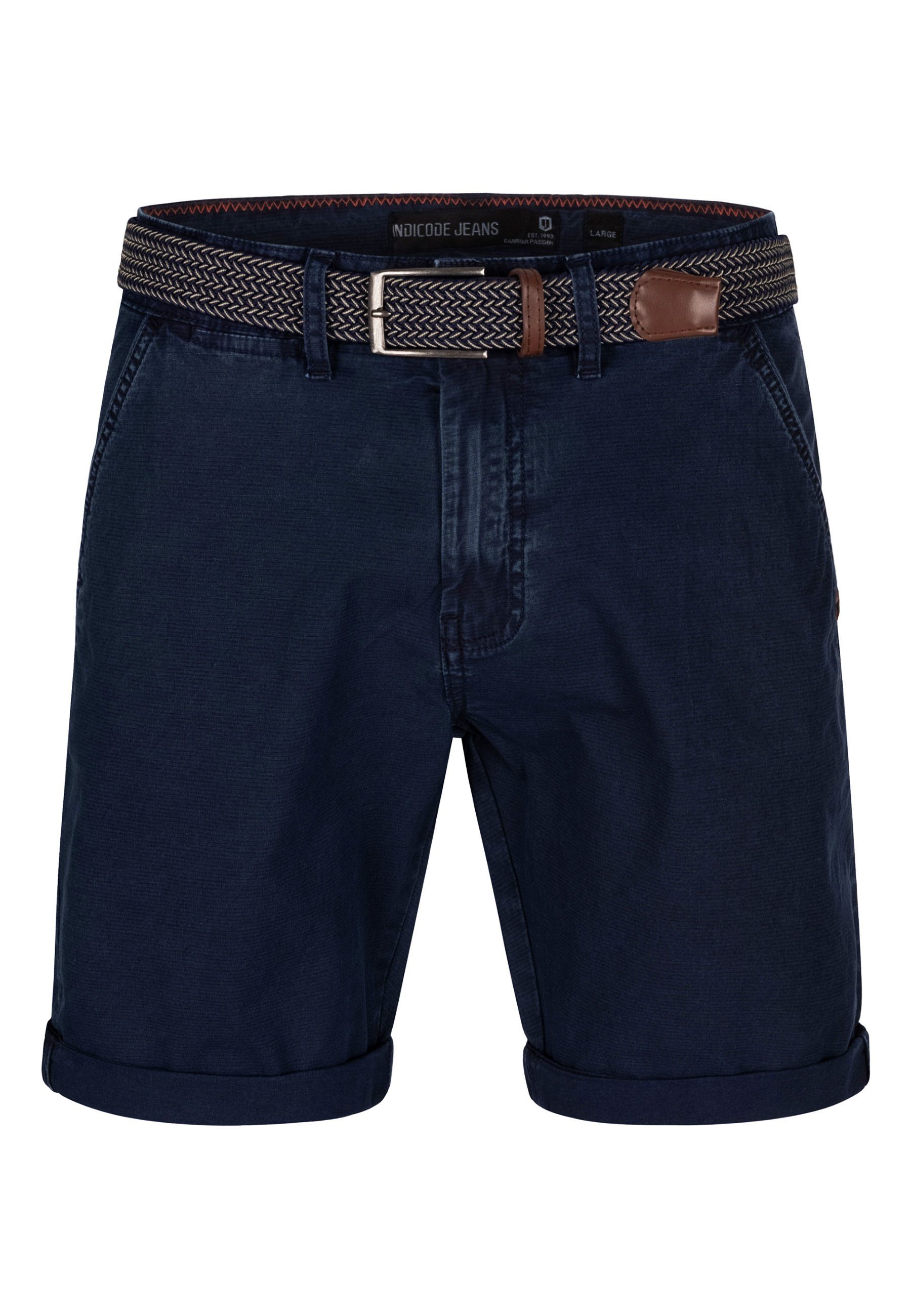 Indicode Chinoshorts Caedmon aus elastischer Baumwoll-Qualität, günstig online kaufen