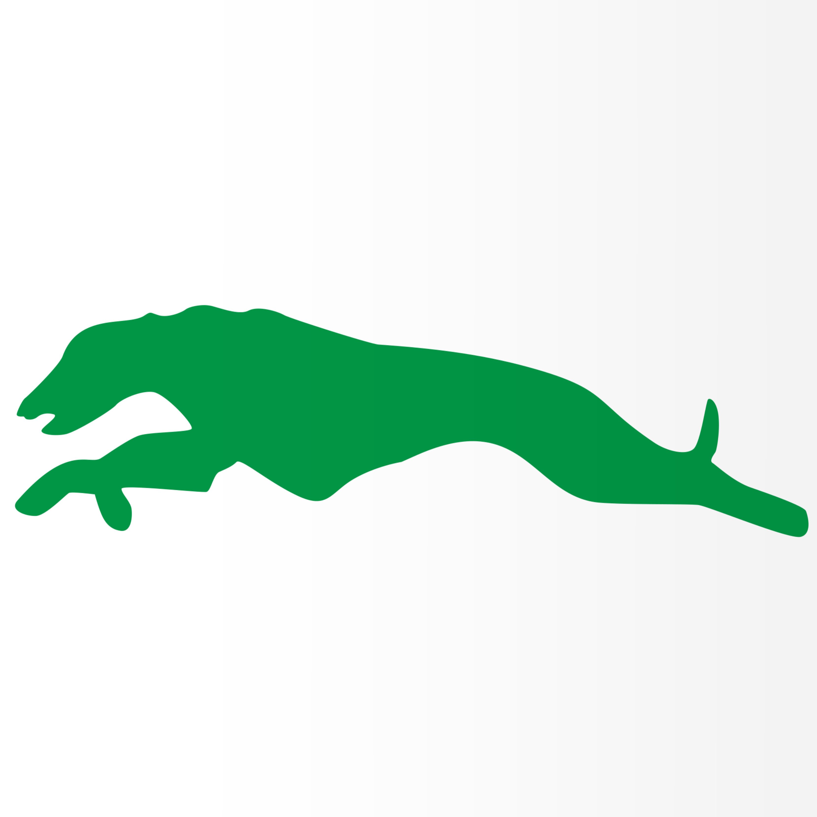 Nomiro Aufkleber Greyhound Run 149 x 40 mm, (1tlg), konturgeschnitten, ohne Hintergrund
