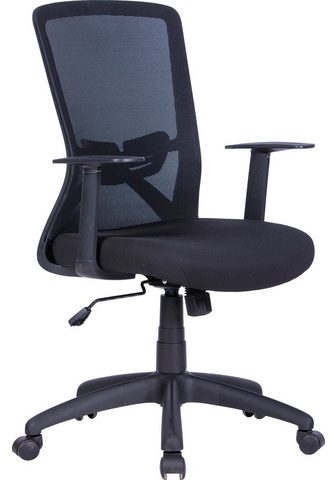 byLIVING Biuro kėdė Long Mesh-Webstoff in juoda...