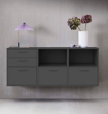 Hammel Furniture Sideboard Keep by Hammel, mit 2 Schubladen und 3 Türen, Breite 133,8 cm, flexible Möbelserie