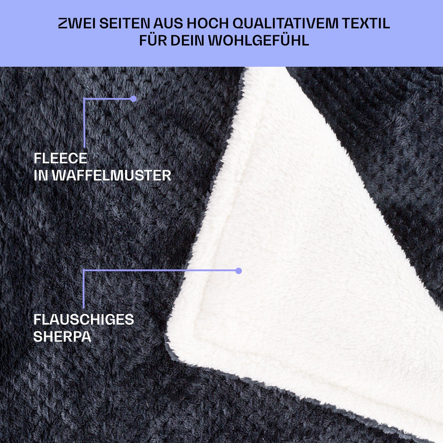 Klarstein Heizdecke Dr. Watson Deluxe XL, Set, Waschbar Superweiche Decke 180 x 130 LED Timer 160 W