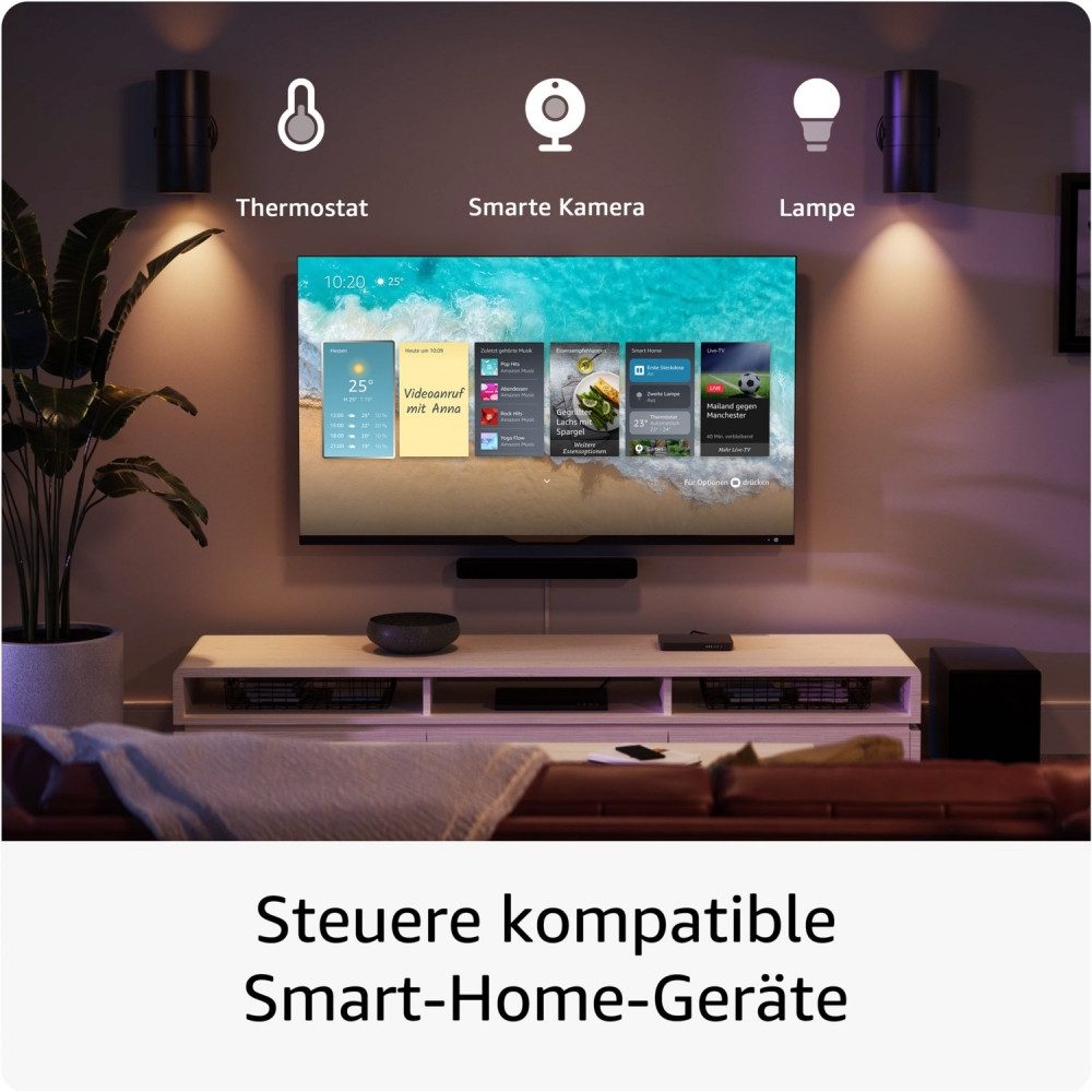 Amazon Amazon Fire TV Stick 4K Max (2. Gen) schwarz Streaming-Gerät. TV-Adapter, 4K Ultra HD Streaming