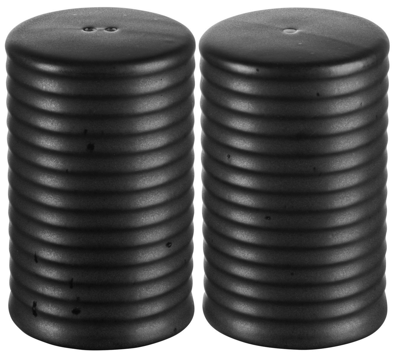 ASA SELECTION Salz- / Pfefferstreuer kitchen'art Salz-/Pfefferstreuer Set black 6,5cm, (Gewürzmühlen), Geschirr