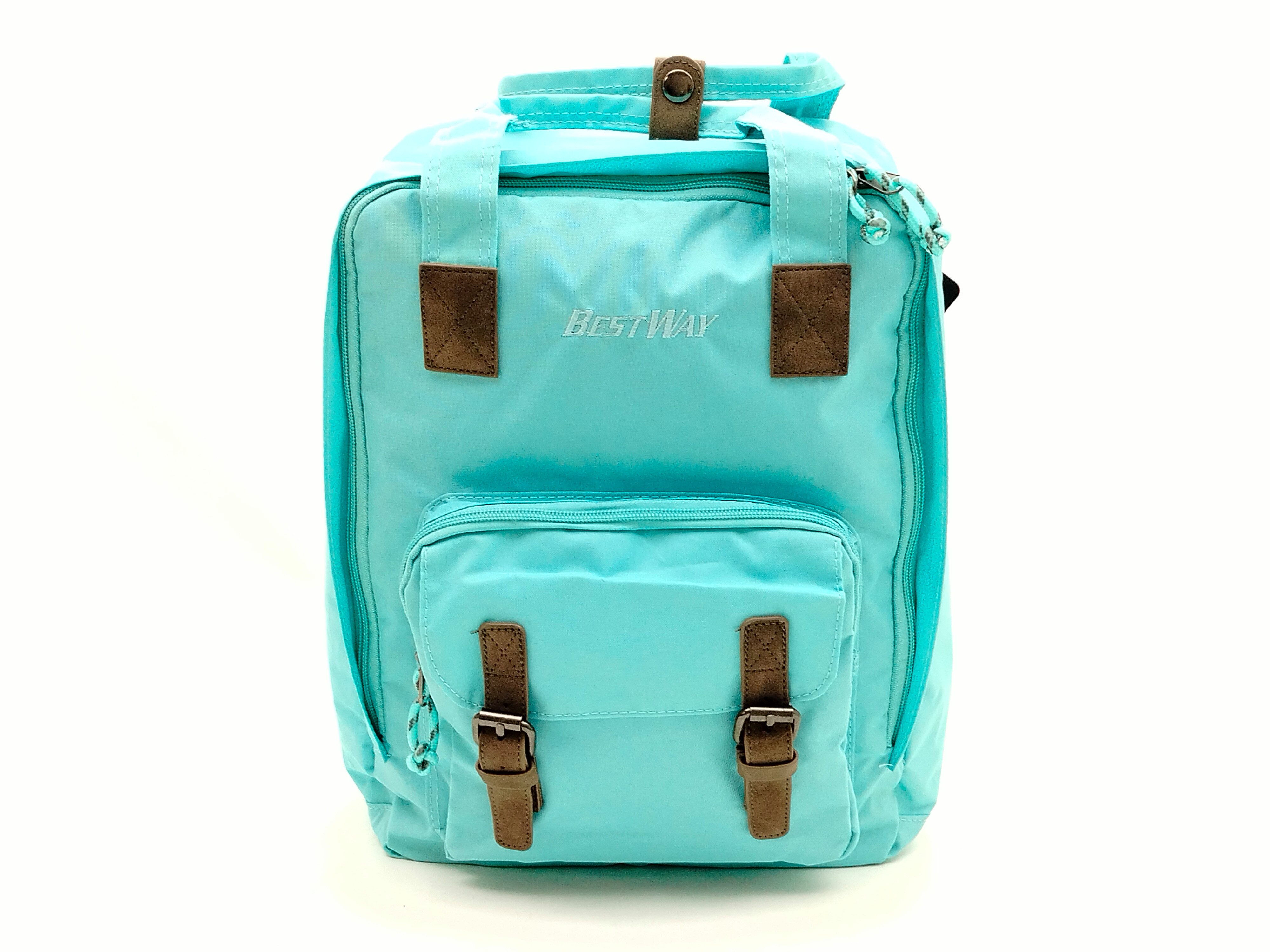 BESTWAY Cityrucksack pastellgrün – Tagesrucksack mit Organizer