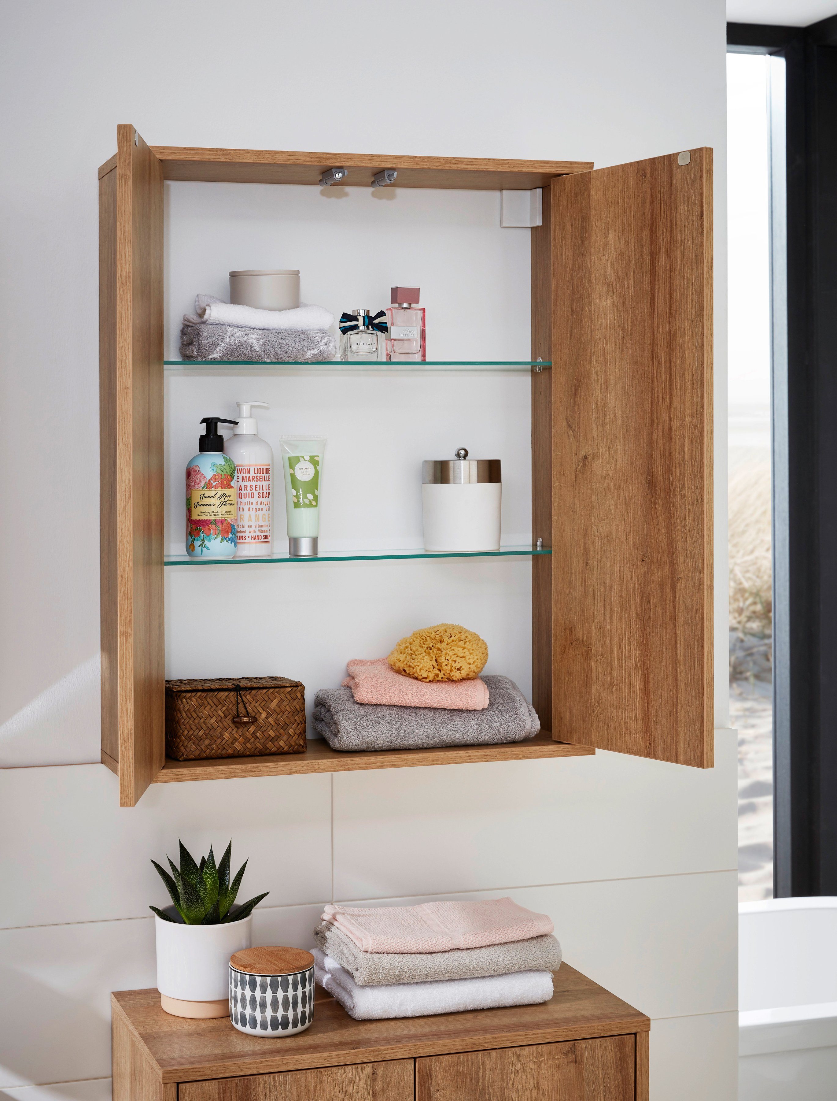 FACKELMANN Hängeschrank Finn Badmöbel push-to-open