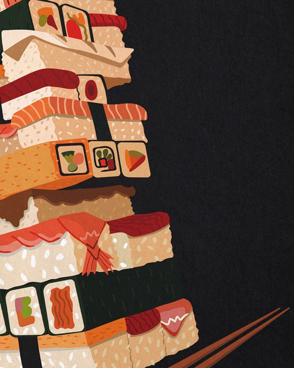 style3 T-Shirt Sushi Tower japan japanisch spiel