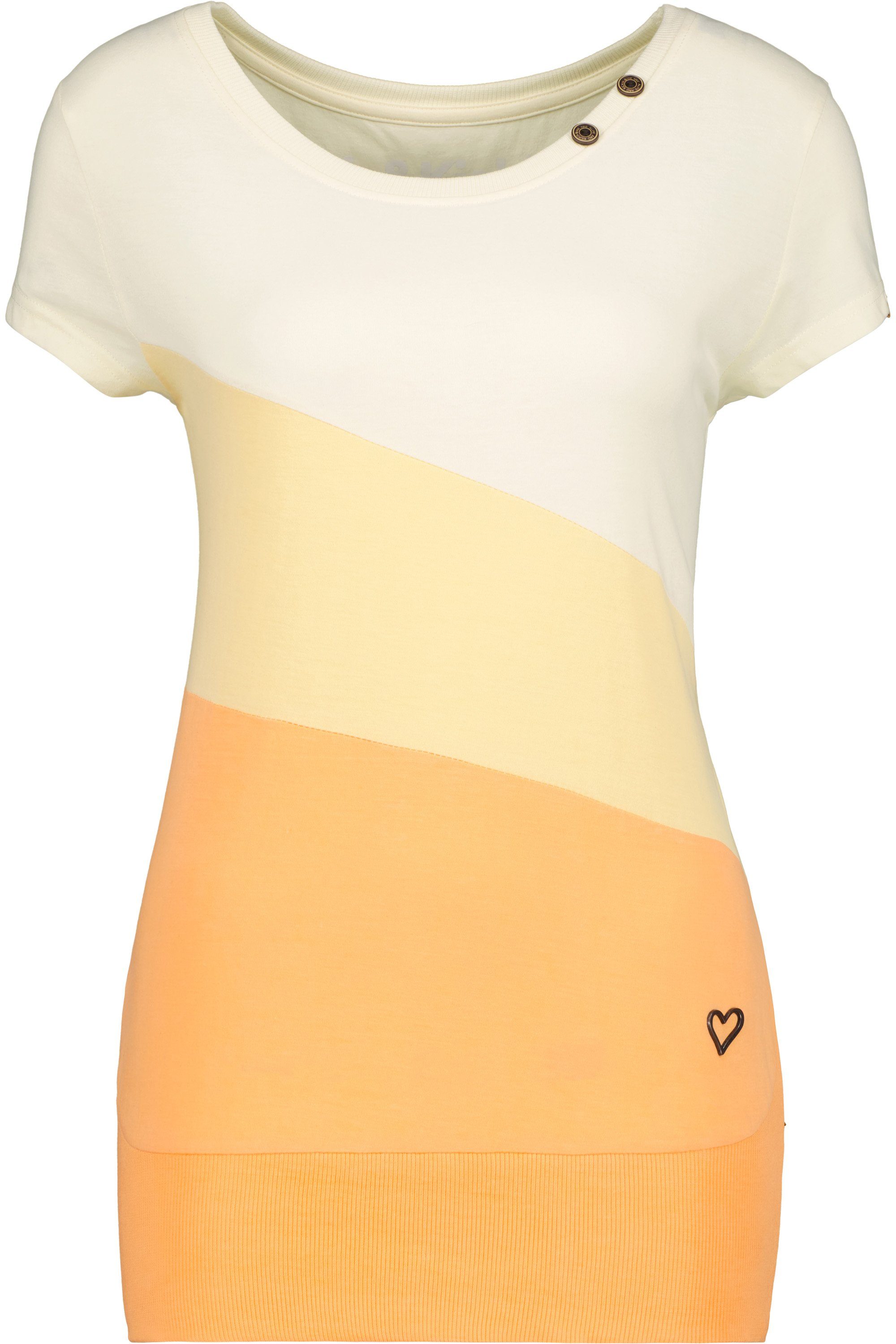 CordelieAK Damen Alife & Shirt Shirt melange tangerine A Kurzarmshirt, Rundhalsshirt Kickin