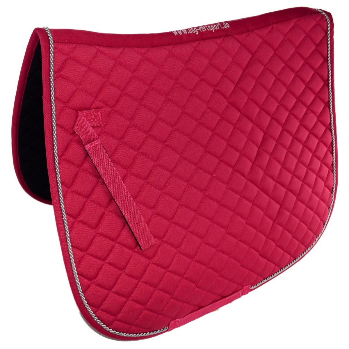USG Schabracke Pony Sattelunterlage pink Schabracke mit farblich abgesetzter Kordel, (1-St), verstellbare Befestigungsschlaufen