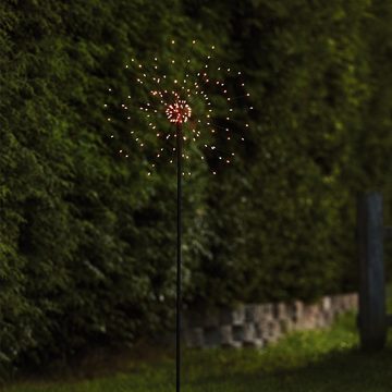 STAR TRADING LED Gartenstrahler LED Gartendekoleuchte FEUERWERK 110cm 160 warmweiße LED Trafo Außen, LED Classic, warmweiß (2100K bis 3000K)
