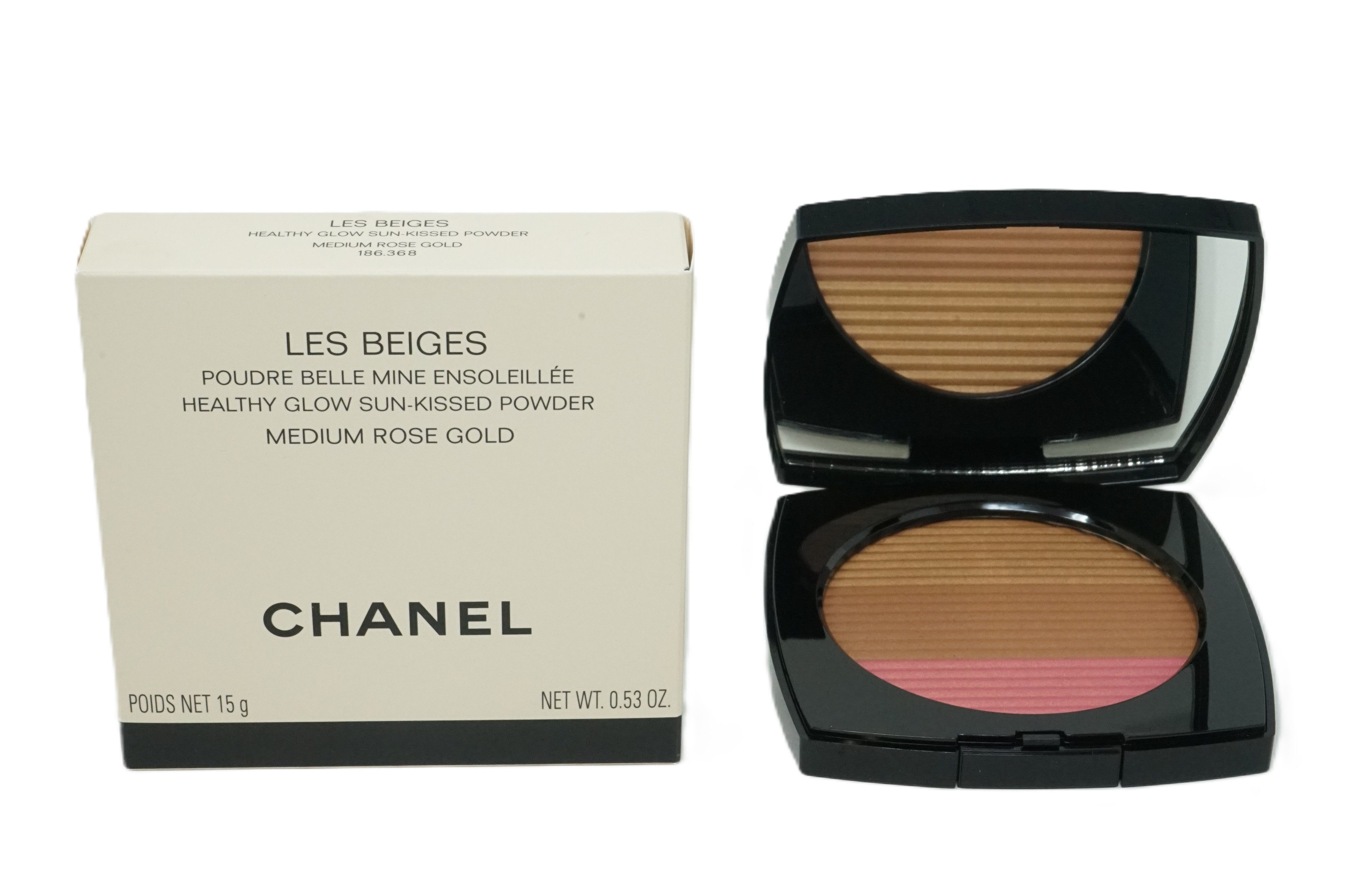 Puder Chanel Les Beiges Poudre Belle Mine Ensoleillée Medium Rose Gold 15g