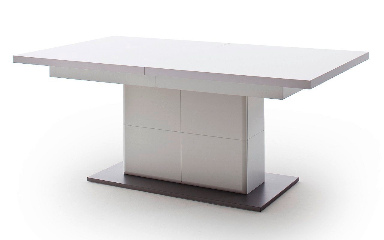 180(280)x100, furniture Esstisch Säulentisch Esstisch MCA HARPER matt Amora, weiß ausziehbar, (No-Set)
