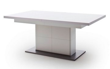 MCA furniture Esstisch Esstisch Säulentisch Amora, ausziehbar, 180(280)x100, weiß matt (No-Set)