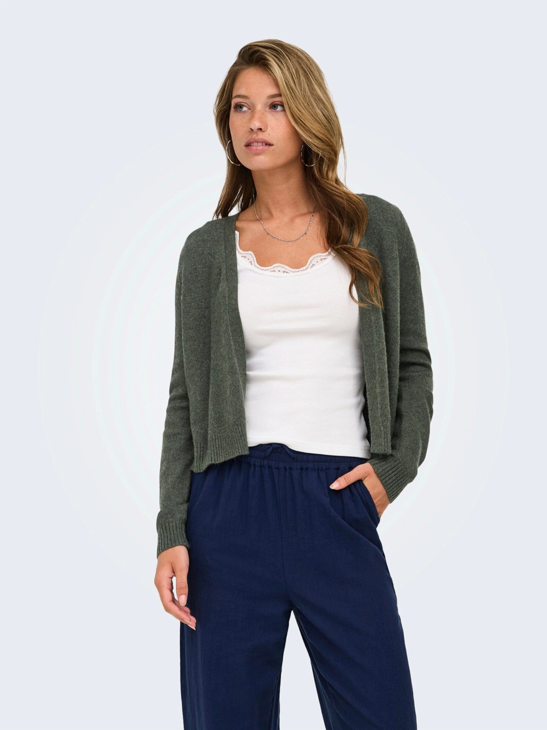 ONLY Strickjacke (1-tlg) Plain/ohne Details
