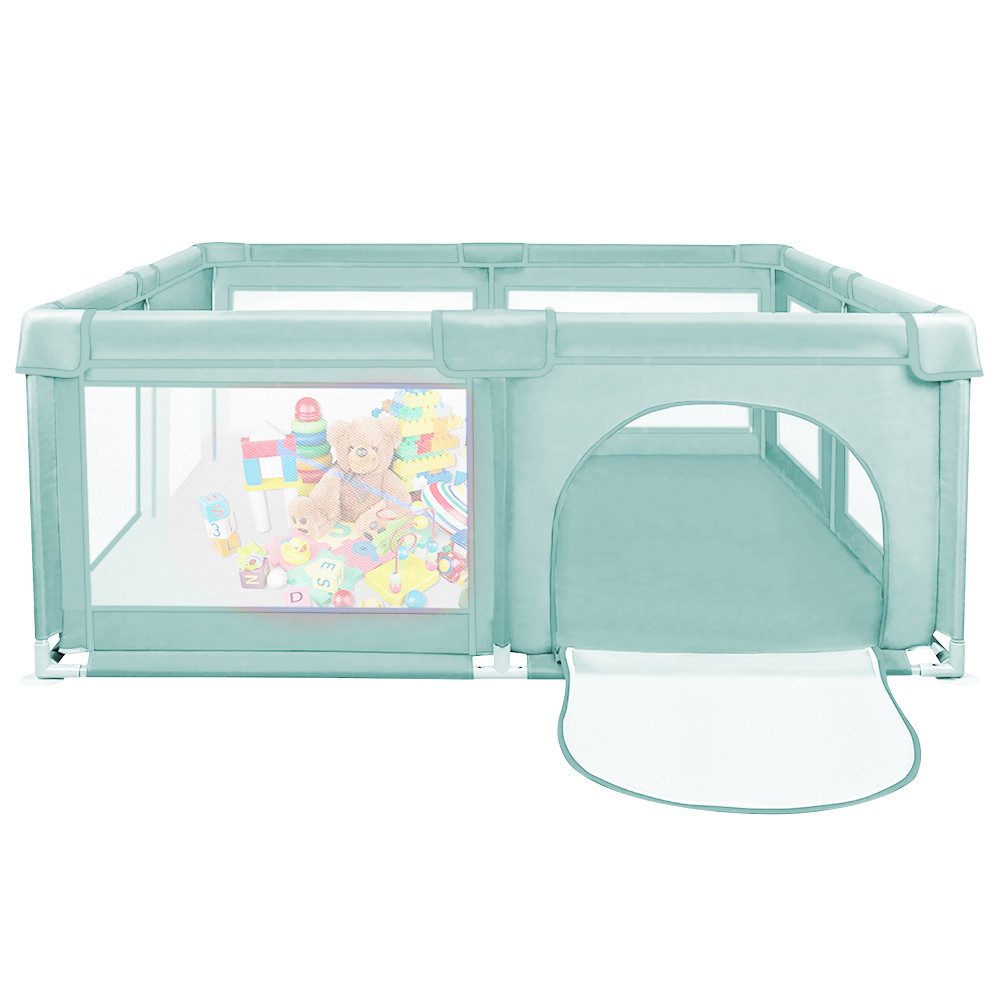 JEOBEST Laufgitter Laufstall Baby 120x120cm Laufstall mit atmungsaktivem Ne günstig online kaufen