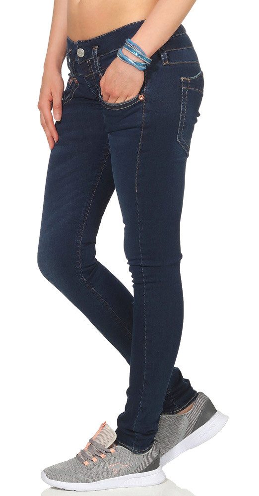 Slim-fit-Jeans Pitch slim Reused Denim dull