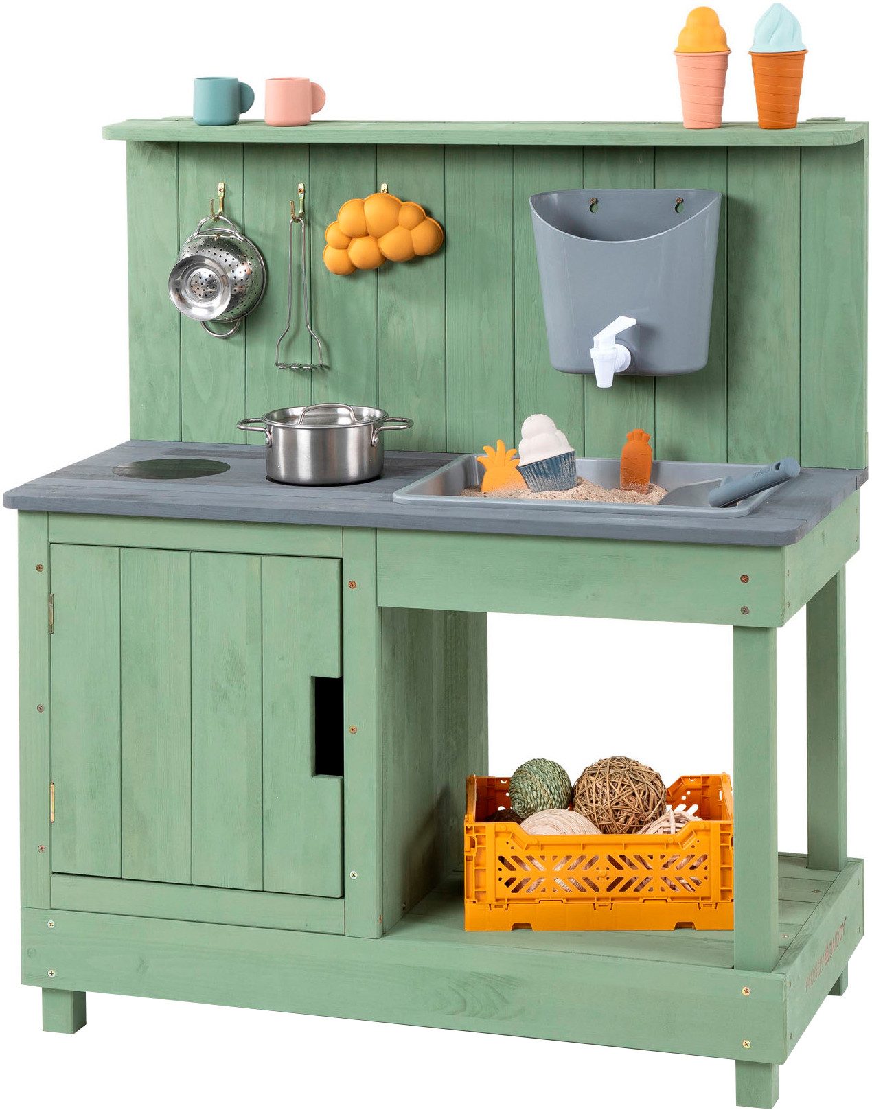 MUDDY BUDDY® Outdoor-Spielküche Mud Expert, eukalyptus Holz, FSC® - schützt günstig online kaufen