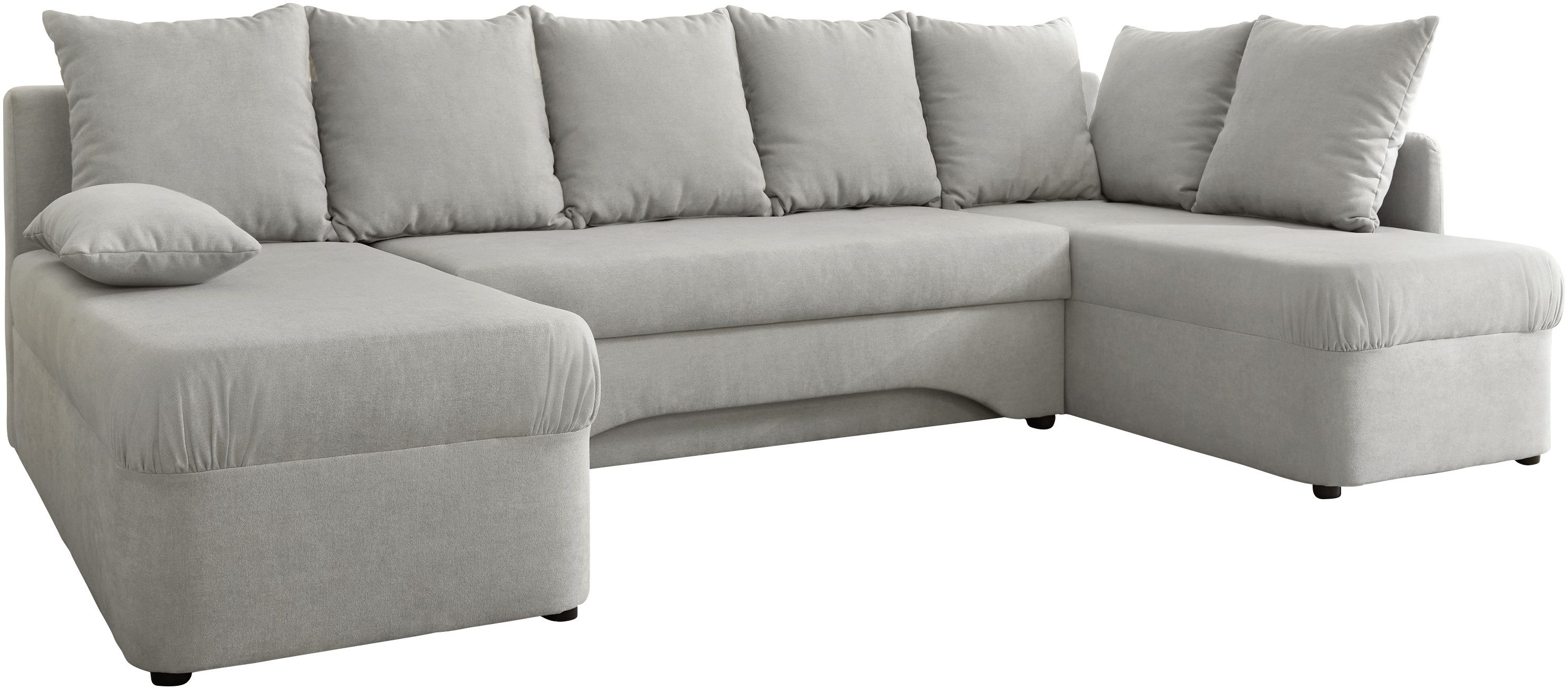 Jockenhöfer Gruppe Wohnlandschaft Arktis U-Form, B: 260 cm, mit Bettfunktion & Bettkasten, Unser Dauertiefpreis