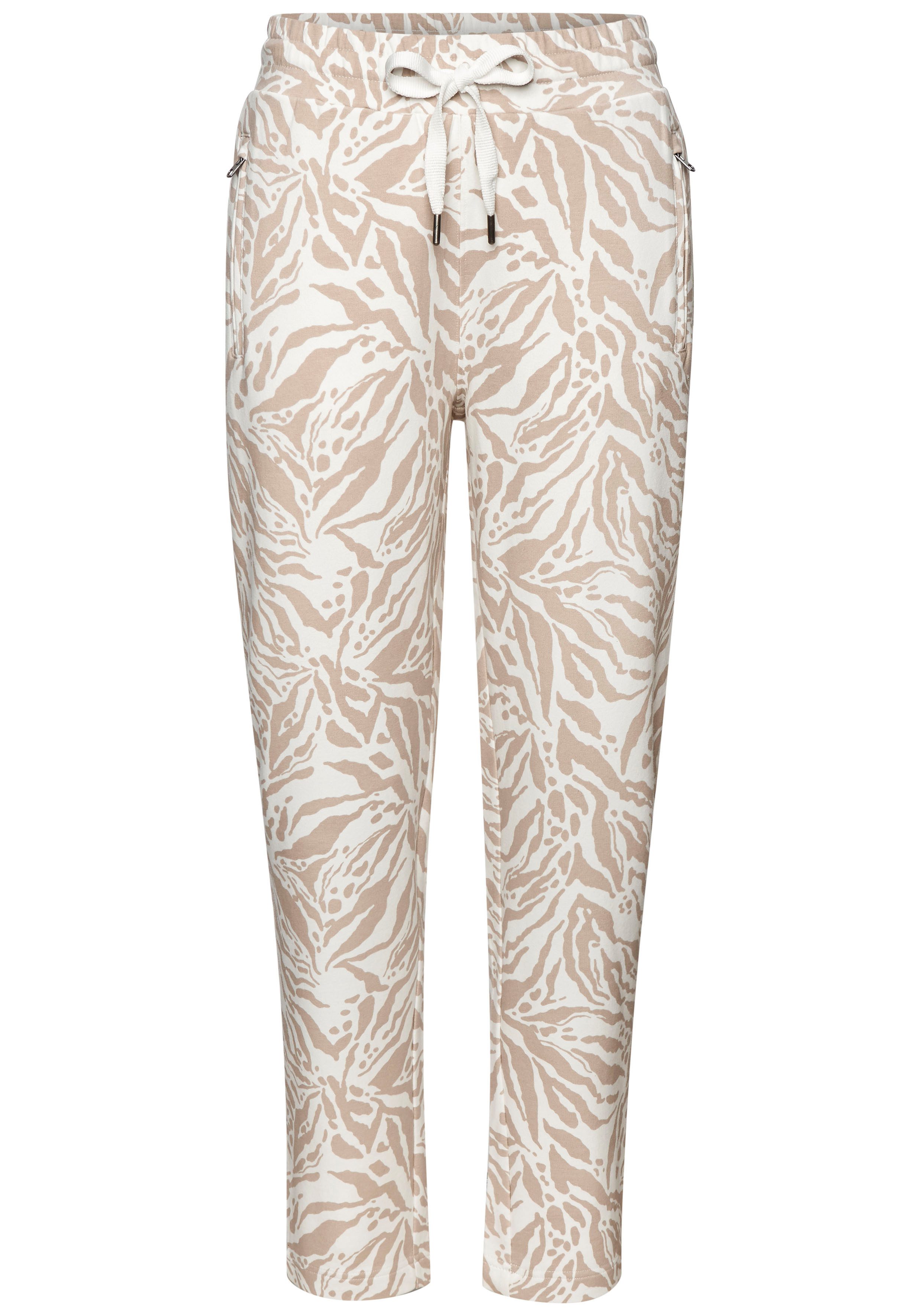 Venice Beach Sweathose aus weichem, angenehmen Sweat mit Animalprint, Jogginghose, sportlich-casual