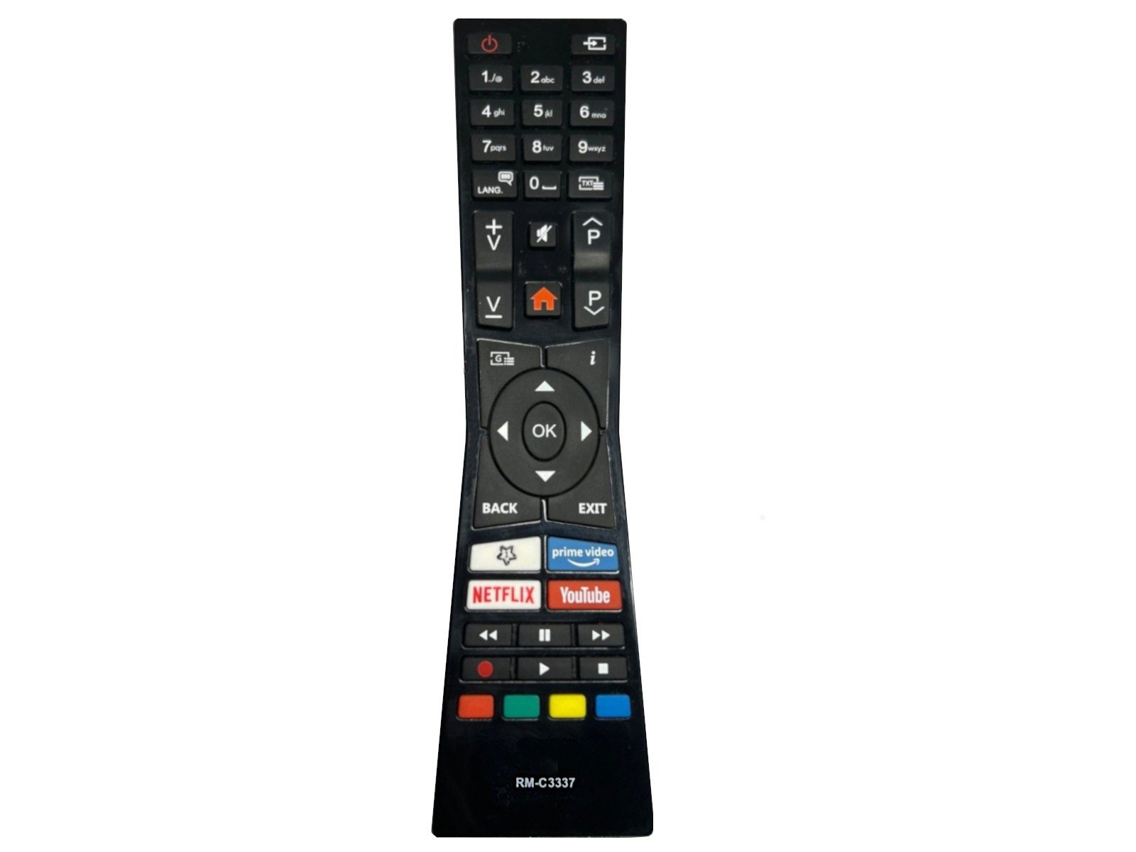 azurano Ersatz für JVC RM-C3337 RCA243100P 30102234 VESTEL Universal-Smart-TV-Fernbedienung