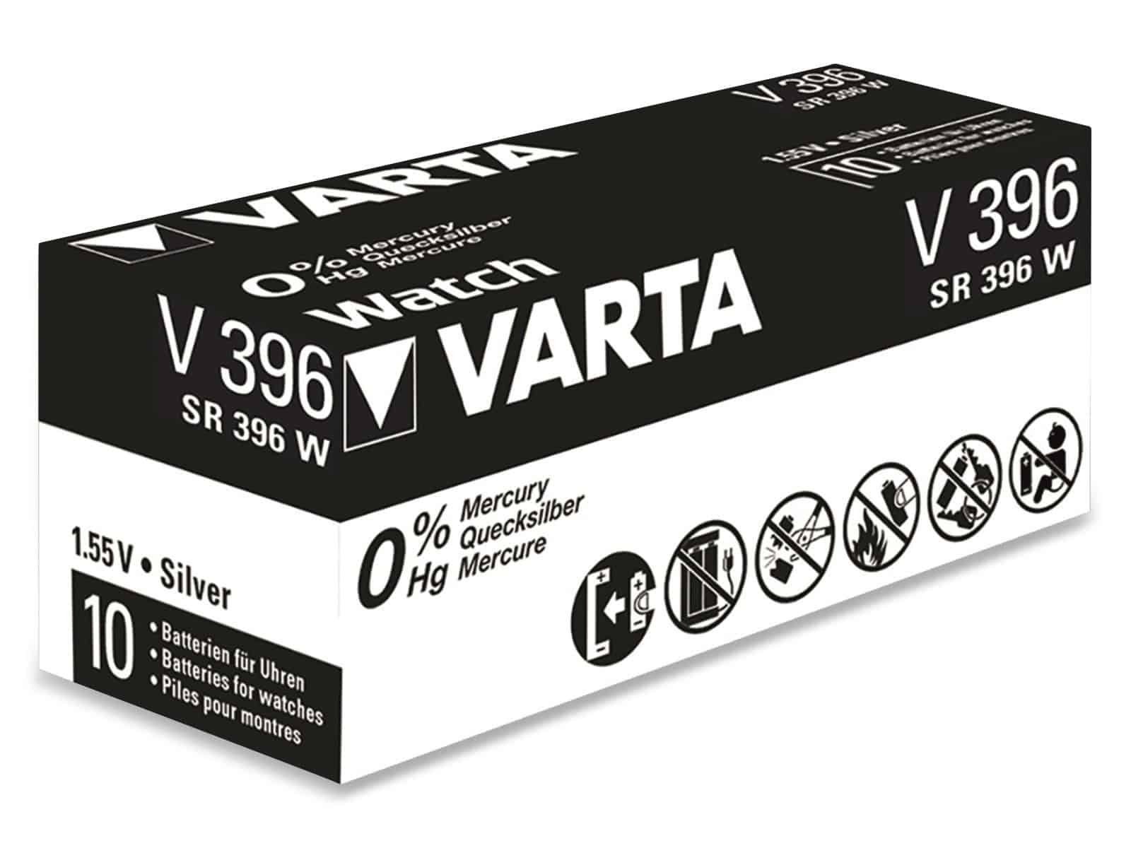 VARTA VARTA Knopfzelle Silver Oxide, 396 SR59, 1.55V Knopfzelle