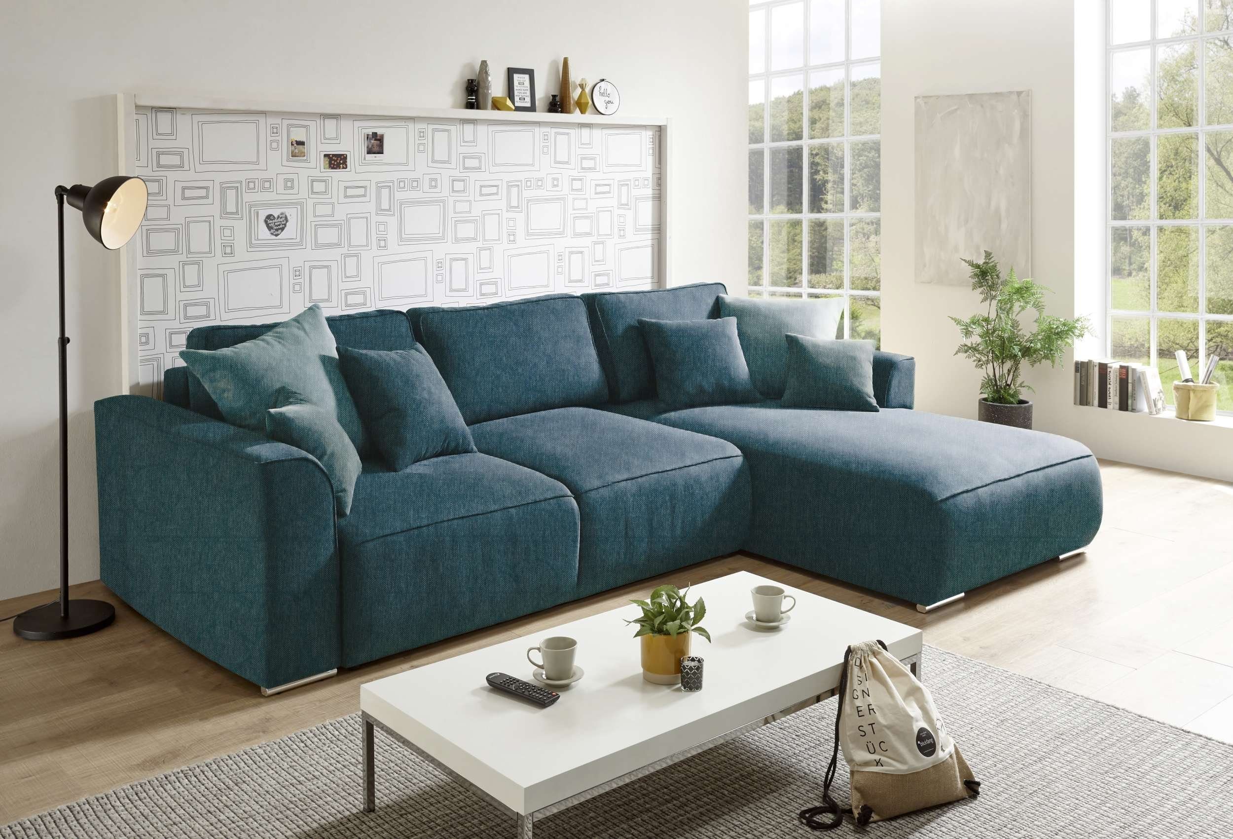 Stylefy Ecksofa Gusto, frei Raum mit Bettfunktion links Eckcouch, stellbar im rechts mane bestellbar, Bettkasten, und oder L-Form, wahlweise