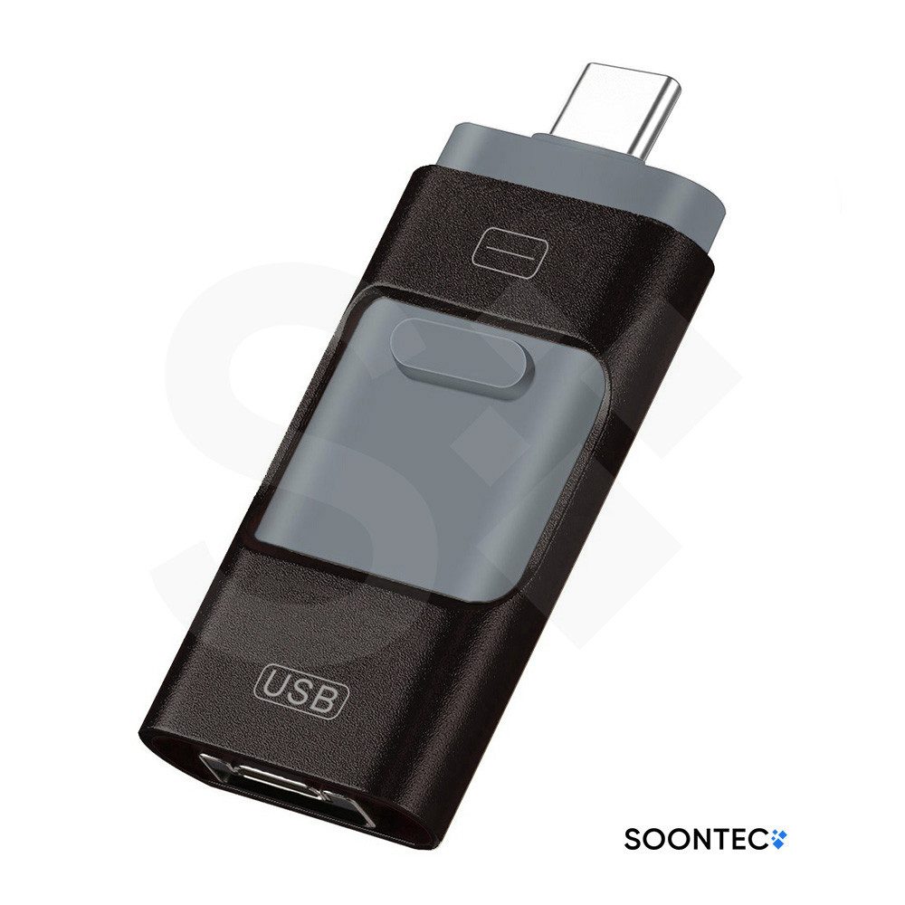 SOONTEC SOONTEC 3.0 USB-Stick 3 in 1 MICRO USB / USB / Lightning für iPhone USB-Stick (Lesegeschwindigkeit 80,00 MB/s)