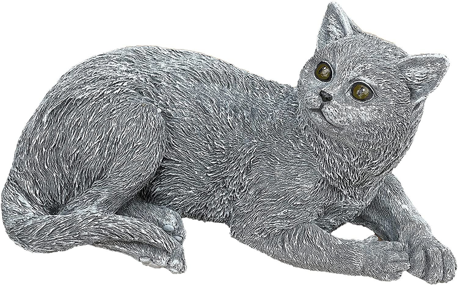 Stone and Style Gartenfigur Frostfeste Steinfigur große Katze Lotti liegend
