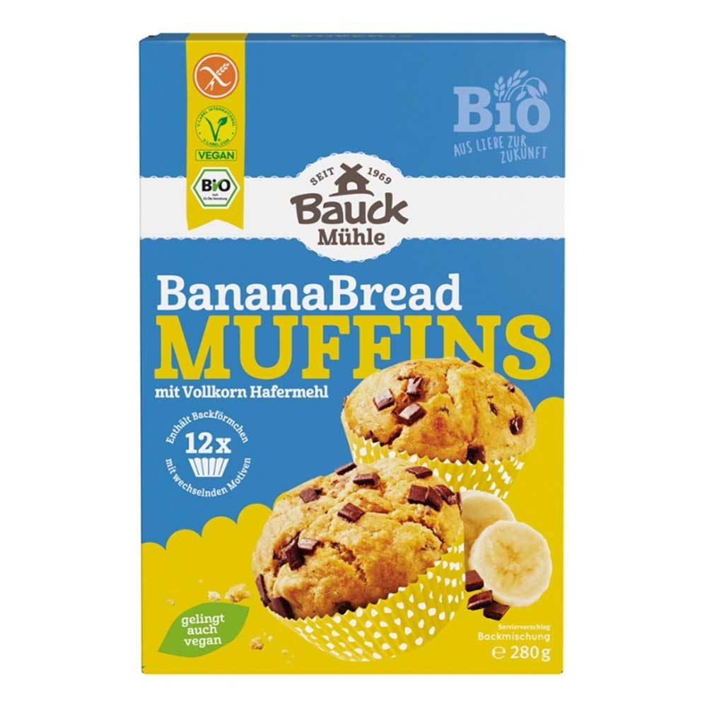 Bauck Mühle Backmischung Backmischung - Banana Bread Muffins 280g
