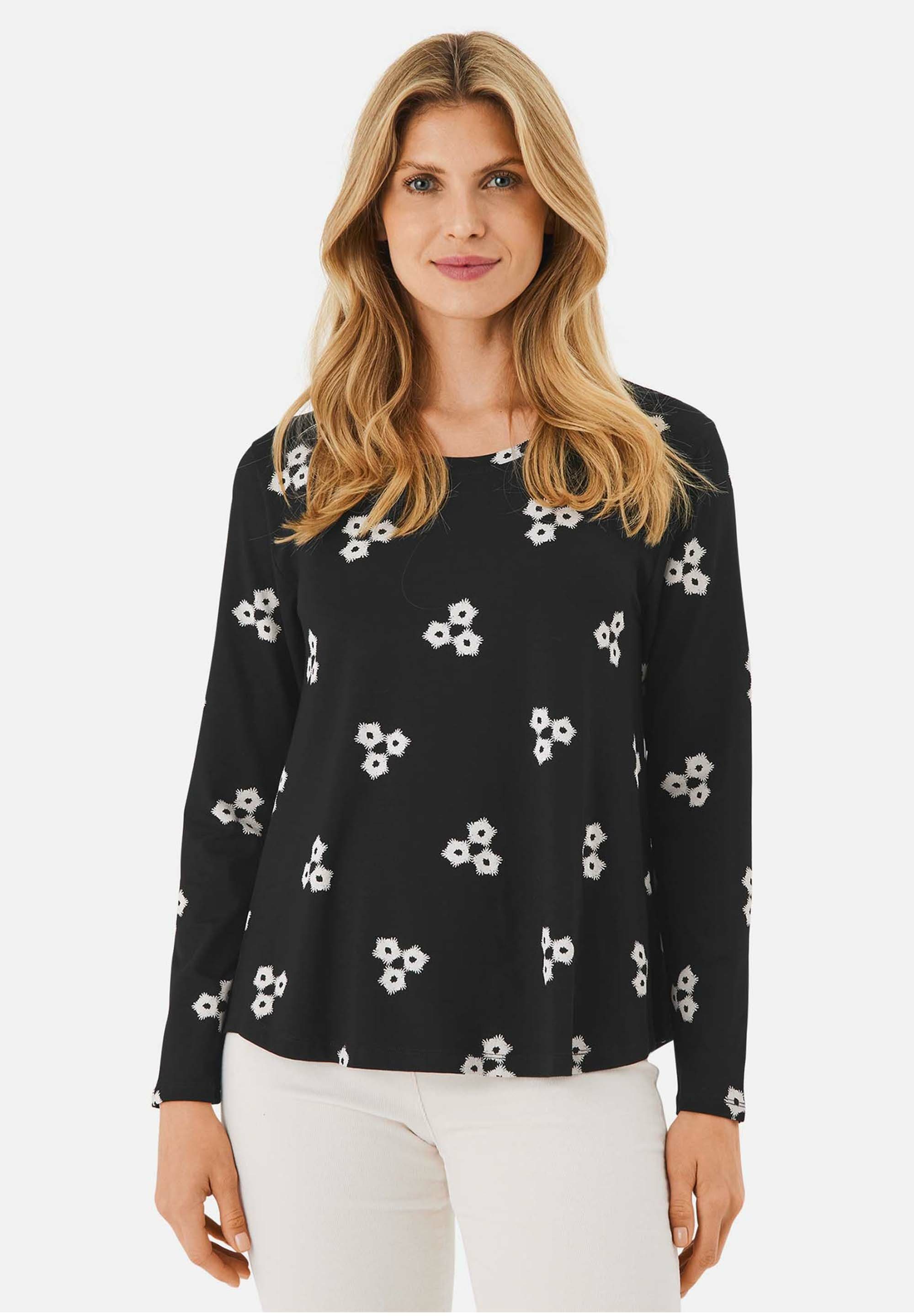 Masai Longbluse lange Print, Jersey, MaBadisna Ärmel