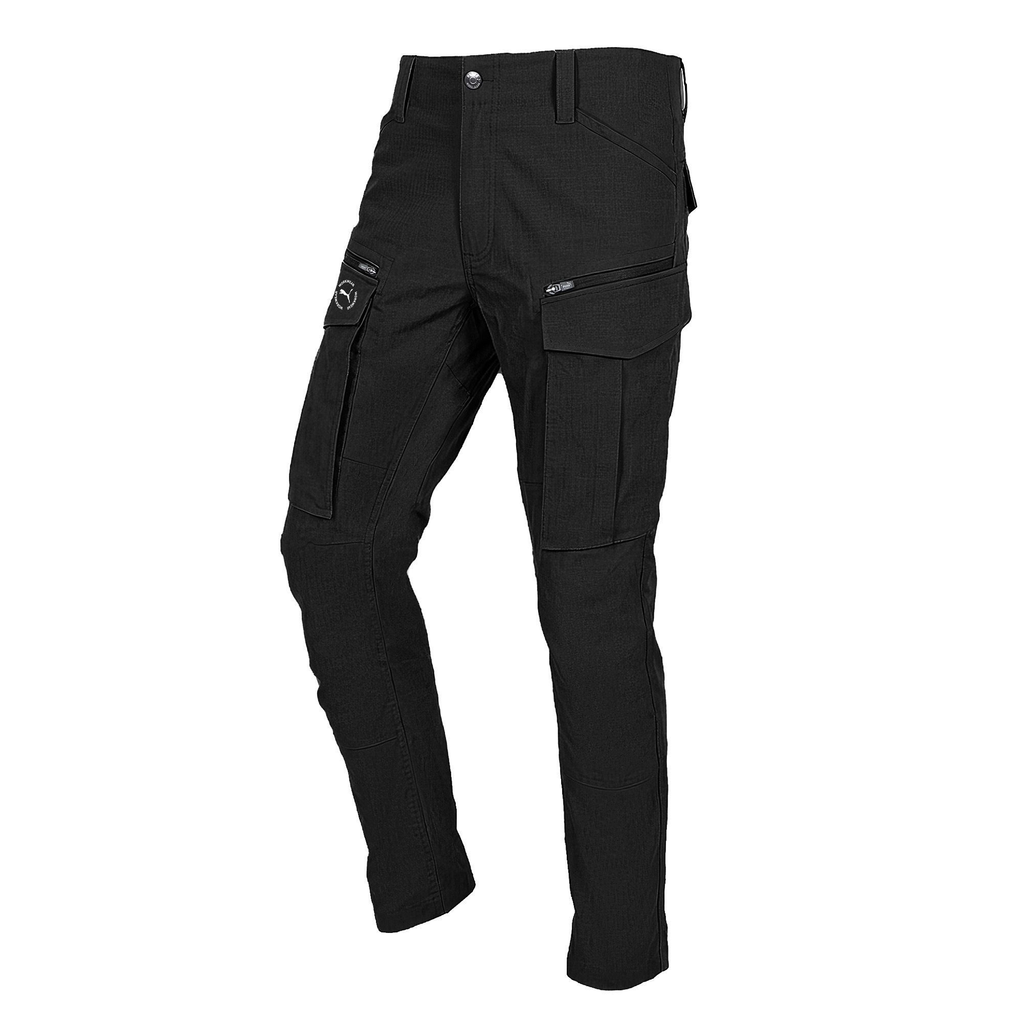 PUMA Workwear Cargohose Arbeitshose Herren – Robuste Hose mit Stretch & Ripstop-Gewebe Gummizug im Bund - Erhöhtes Rückenteil - Hammerschlaufe - Handytasche