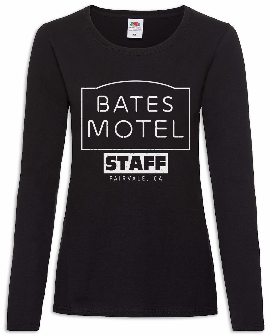 Langarmshirt Slasher Motel Staff Damen Langarmshirt Horror Norman Psycho Movie
