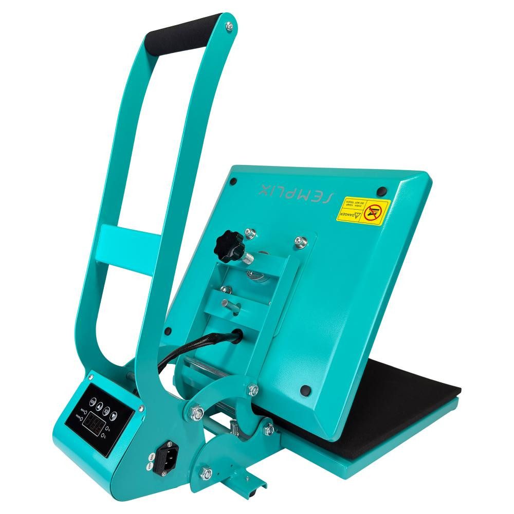 Semplix Transferpresse - Transferpresse 38x38 Clamshell Textildruck LCD Touch Heißpresse