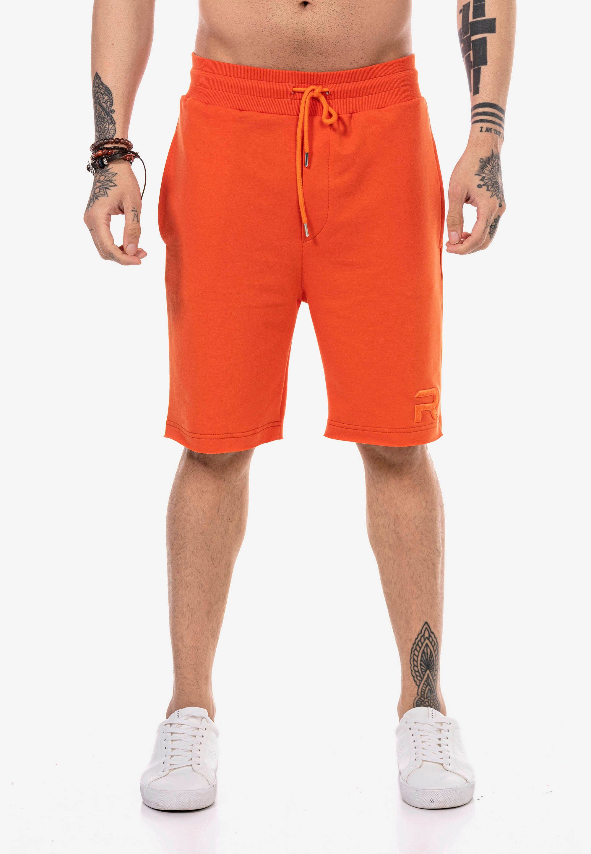 RedBridge Shorts Lincoln mit Stickerei orange | Shorts
