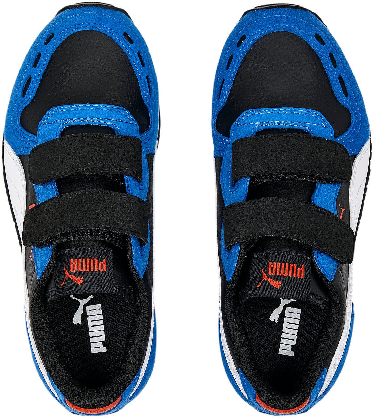 PUMA CABANA 20 PS V RACER Sneaker SL Blue mit Klettverschluss Black-PUMA PUMA White-Victoria