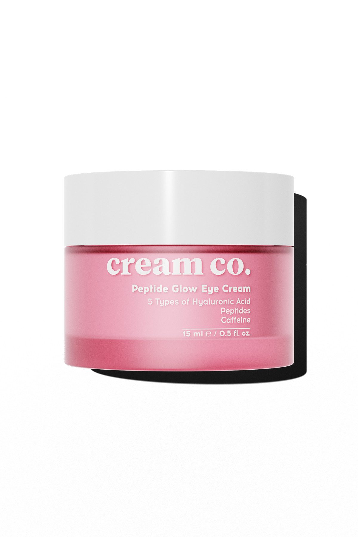 cream co. Gesichtspflege Augencreme mit Koffein, 5x Hyaluronsäure und Peptiden, Feuchtigkeitssp