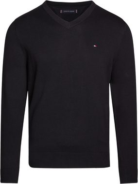 Tommy Hilfiger V-Ausschnitt-Pullover CLASSIC COTTON V NECK