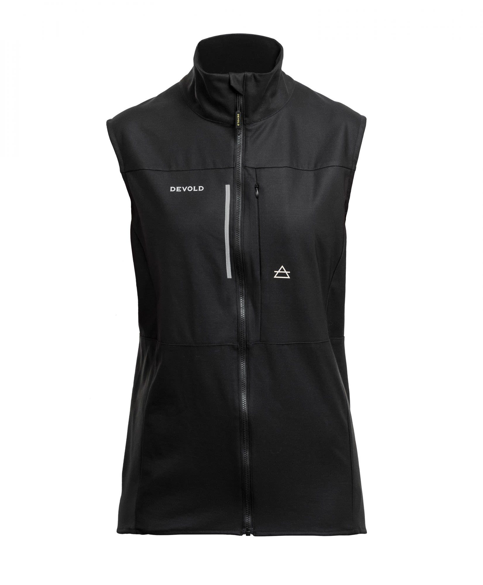 Winddichte Merino Devold Damen Vest Running W Funktionsweste Caviar Devold