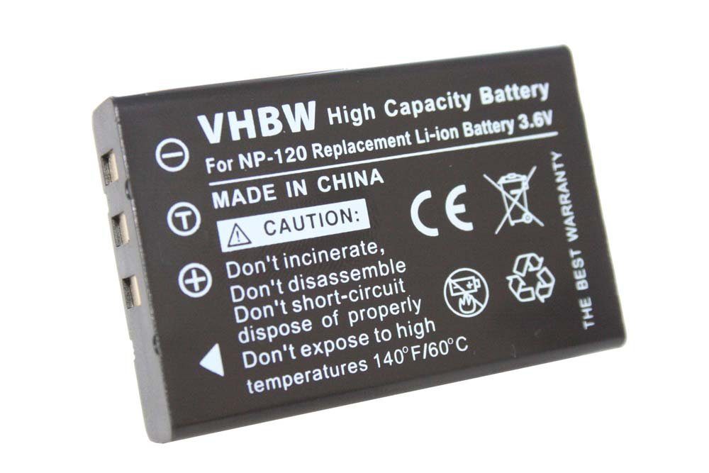 vhbw kompatibel mit DXG A85, IC330, 587V, 587, A85V Kamera-Akku Li-Ion 1600 mAh (3,6 V)