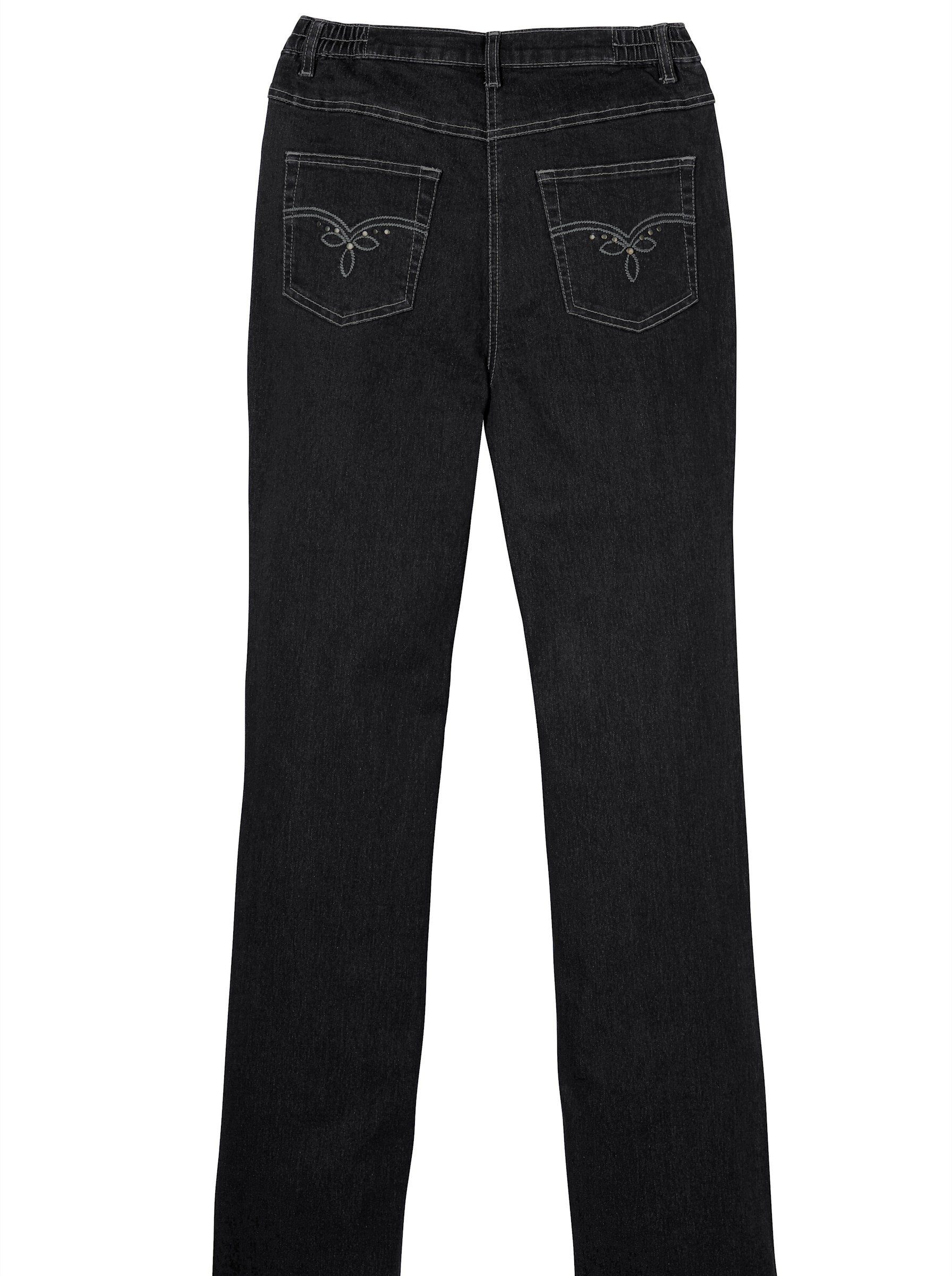 Sieh black-denim Bequeme Jeans an!