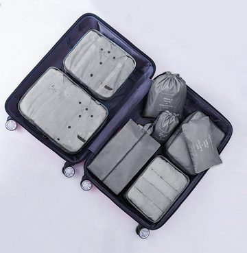 CALIYO Kofferorganizer Packwürfel Set 9-teilige, Multifunktionale Koffer, Kofferorganizer (9-tlg), Aus hochwertigem Nylongewebe gefertigt