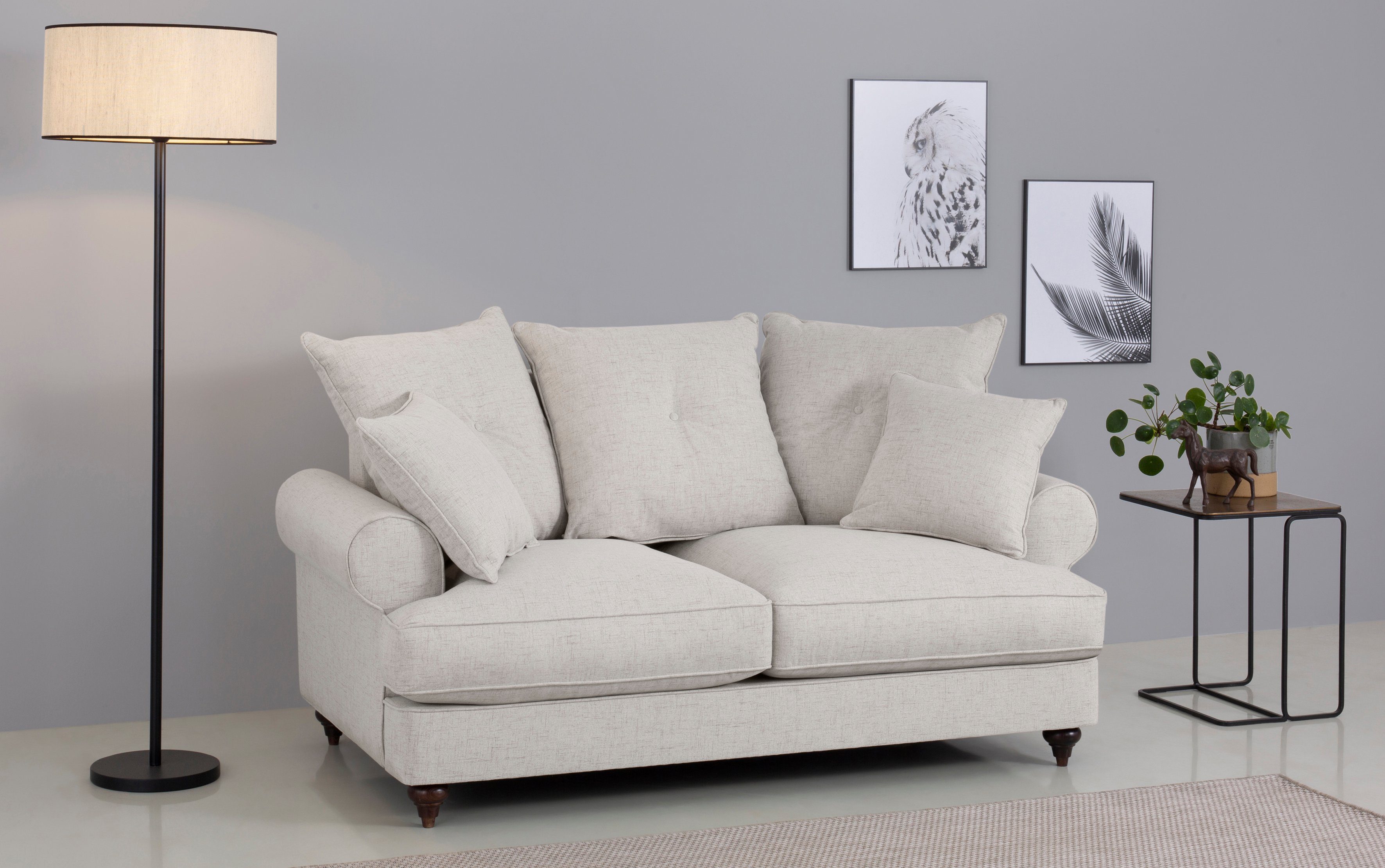 verschiedenen Bloomer, hochwertigem 2-Sitzer Farben erhältlich mit in Kaltschaum, cream Home affaire