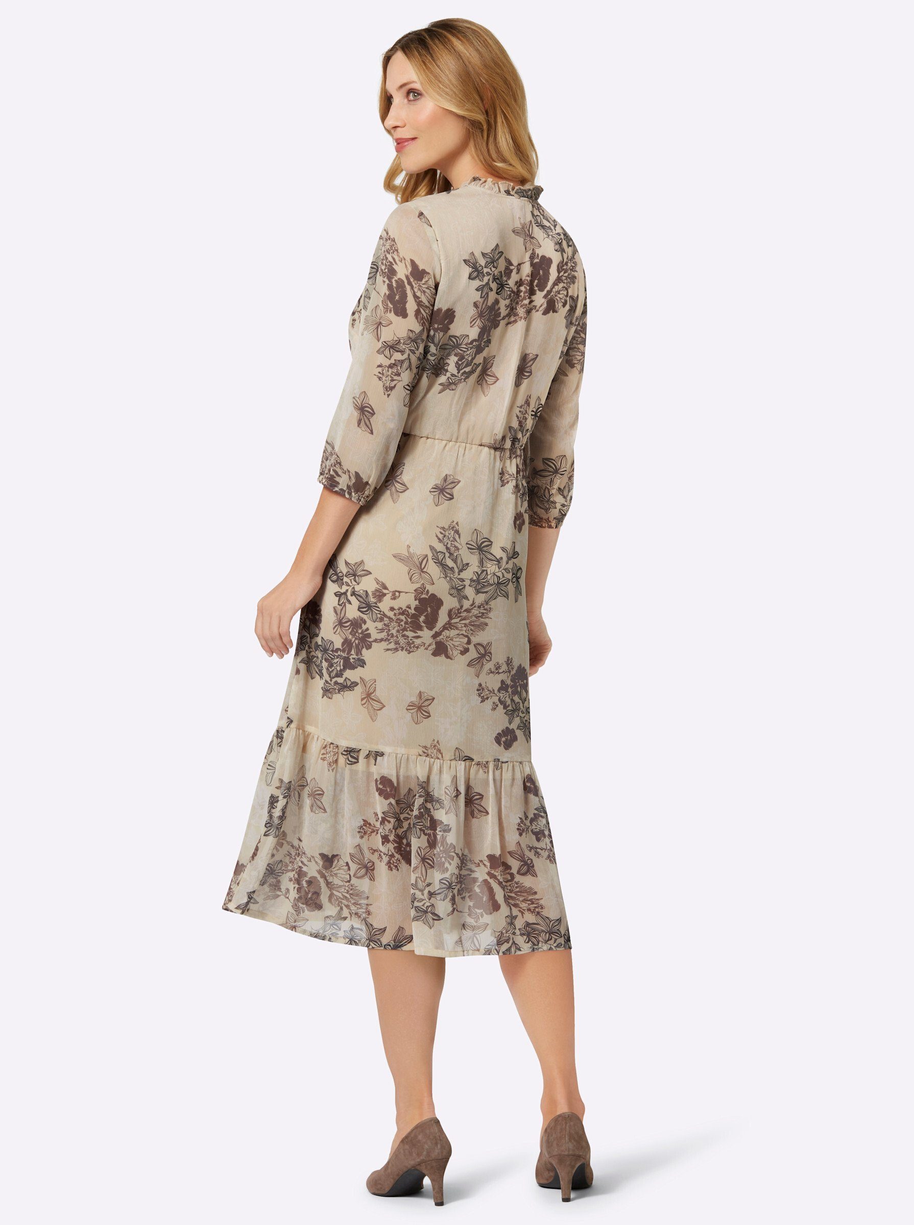 Sieh an! Etuikleid Druck-Kleid 3/4-Arm günstig online kaufen