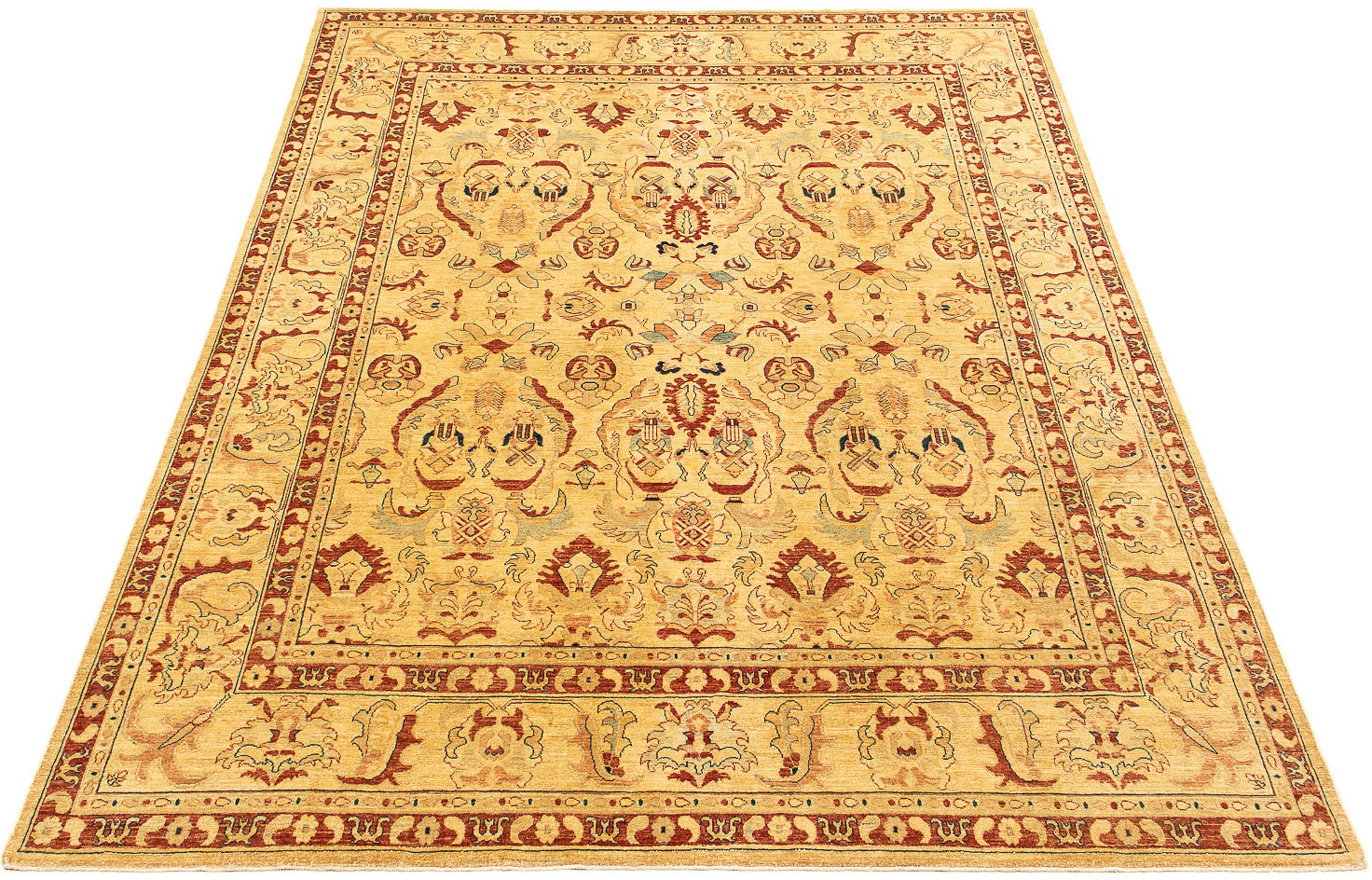 Orientteppich Perser - Nomadic - 362 x 293 cm - braun, morgenland, rechteckig, Höhe: 10 mm, Wohnzimmer, Handgeknüpft, Einzelstück mit Zertifikat