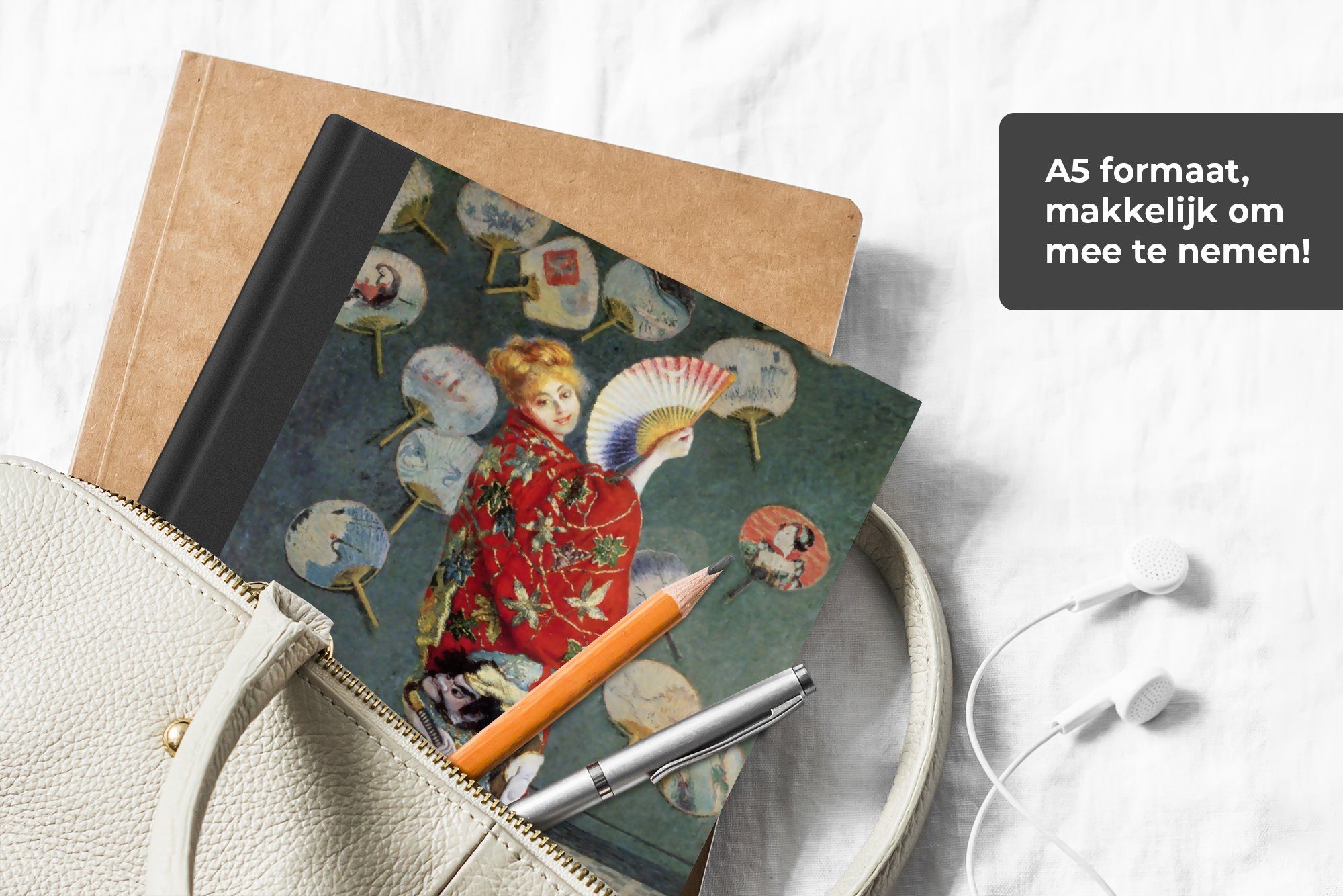 Journal, Monet, Notizheft, Gemälde Claude Monet von Tagebuch, Tracht Seiten, - A5, japanischer MuchoWow Notizbuch in Camille Merkzettel, Haushaltsbuch 98